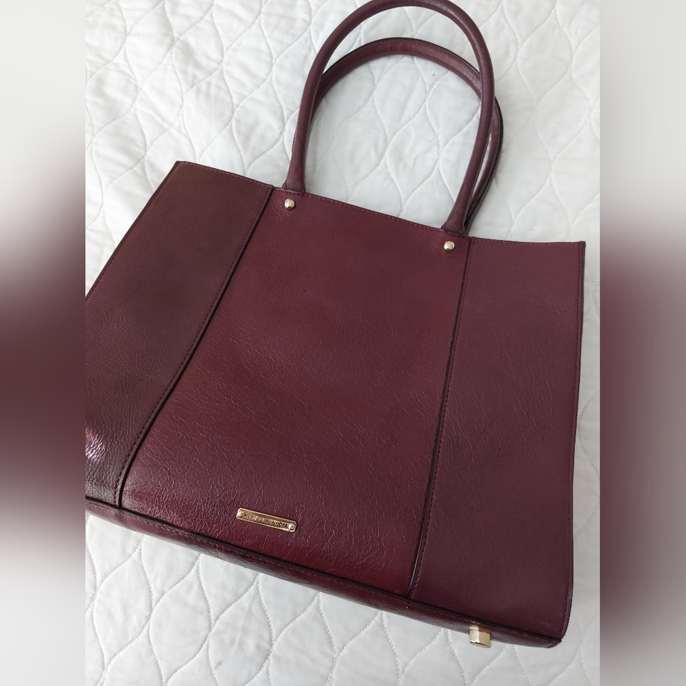 Rebecca Minkoff Leather Dark Brown Tote Bag